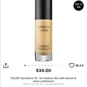 BareMinerals BarePro in Sandstone